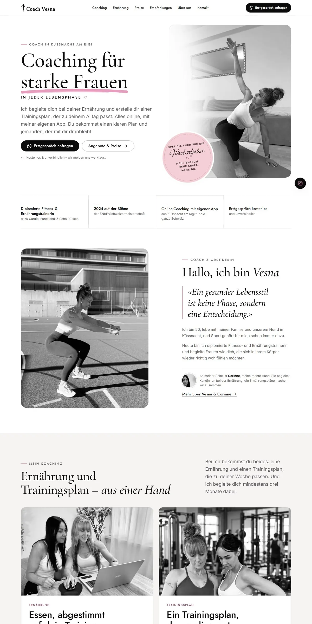 Startseite coachvesna.ch